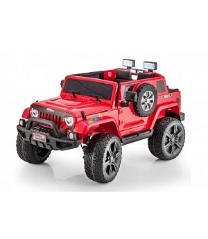 Coche eléctrico infantil 12v,4WD, 4x4 Jeep HL1668 color rojo - LE1827